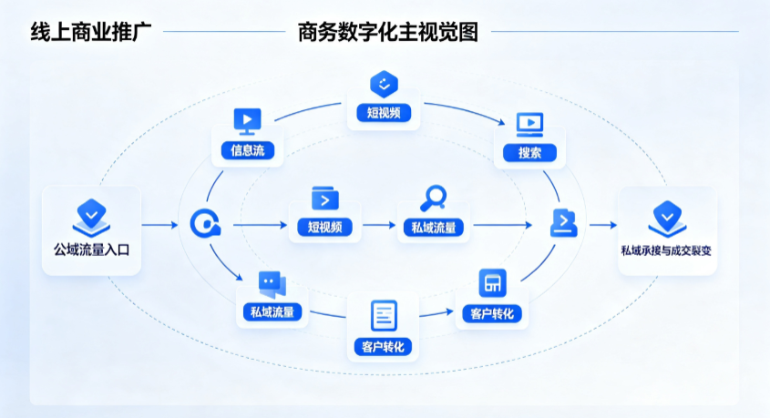 海口线上商业推广怎么做？全域流量闭环搭建与低成本转化实战指南